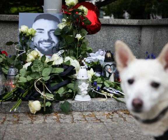 Pogrzeb Łukasza Litewki w Sosnowcu. Ten widok wyciska łzy