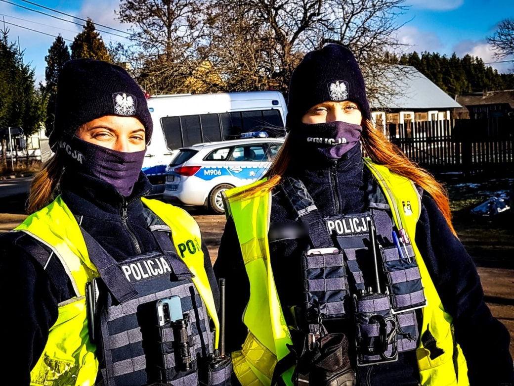 Policjantki na granicy polsko-białoruskiej