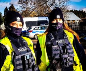 Policjantki na granicy polsko-białoruskiej
