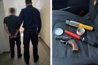 W schowku auta przewoził broń i amunicję. 40-latkowi grozi długa odsiadka