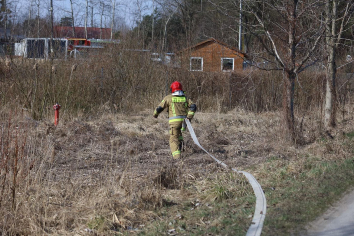 Pożar w Lubajnach pod Ostródą! Ogień zagraża schronisku dla zwierząt. Psy ewakuowane!