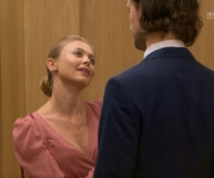 Barwy szczęścia odc. 2378. Radek (Filip Kosior), Sandra (Joanna Opozda)