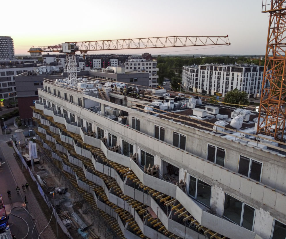 Wrocław. Pożar budynku przy ul. Rychtalskiej