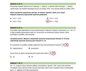 Egzamin ósmoklasisty 2026 matematyka: Arkusze CKE i odpowiedzi - sprawdź, czy zdałeś! 12.05.2026