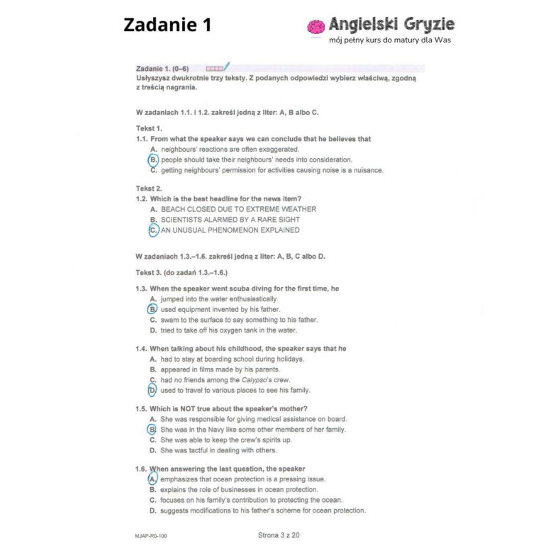 Matura 2024: angielski. Arkusze CKE i odpowiedzi. Poziom rozszerzony [Formuła 2023]