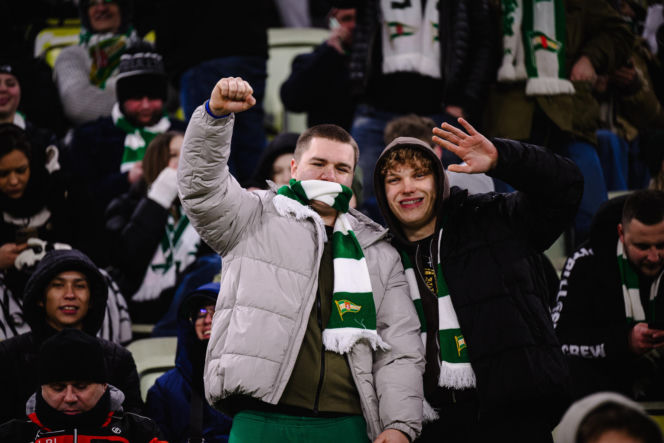 Lechia Gdańsk - Cracovia, zdjęcia kibiców z meczu 20. kolejki PKO BP Ekstraklasy