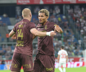 Górnik Zabrze - AS Monaco: Zdjęcia kibiców i zawodników z meczu eliminacji Ligi Konferencji