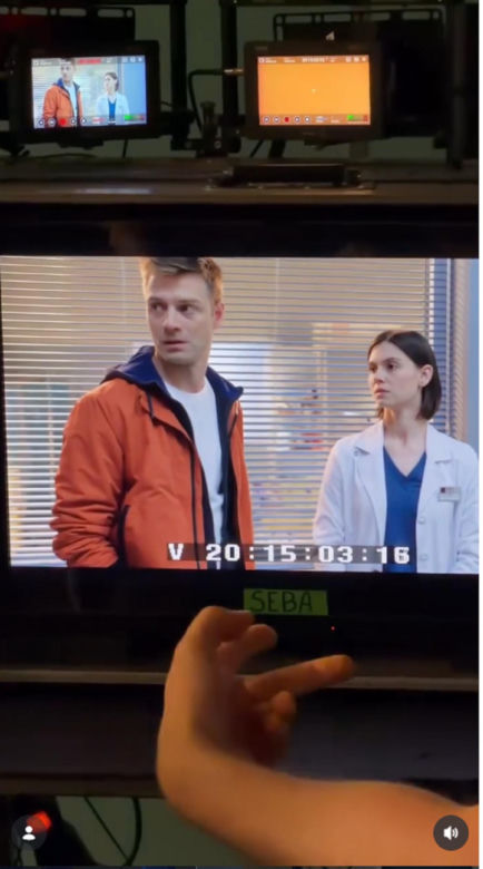 Na dobre i na złe nowy sezon na planie. Mario (Marcin Korcz), Blanka (Pola Gonciarz)