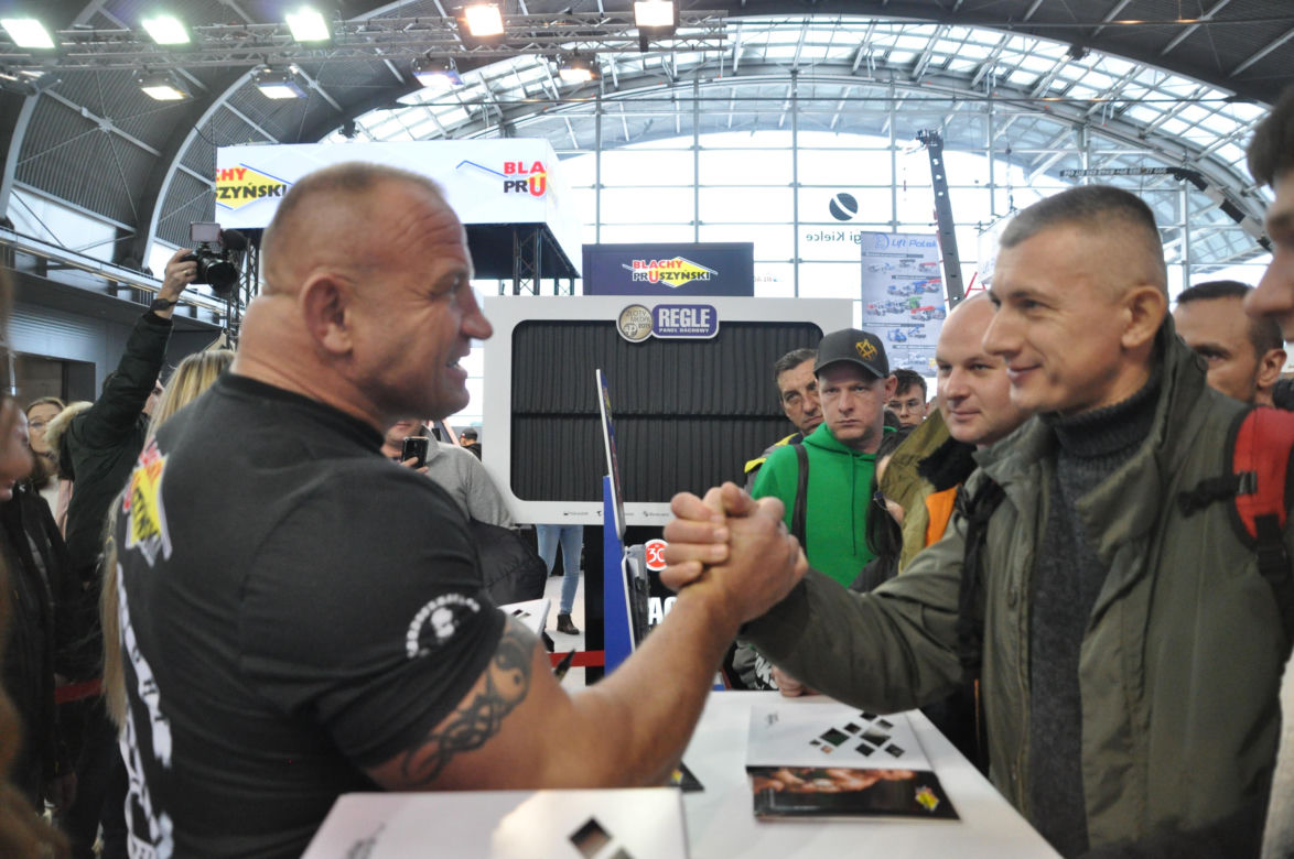 Targi Dach Forum w Kielcach z Mariuszem Pudzianowskim