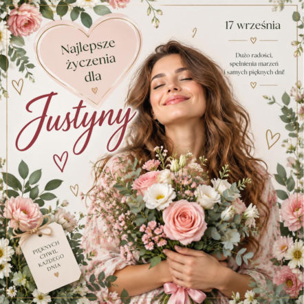 Imieniny Justyny