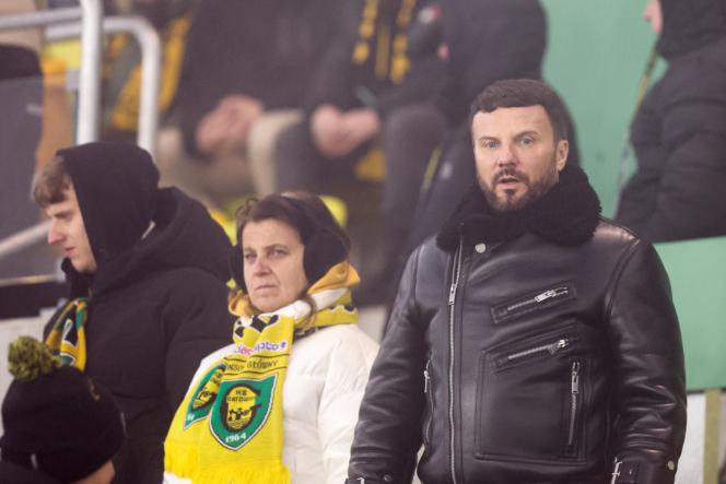 Kibice GKS Katowice dopingowali piłkarzy w meczu z Pogonią