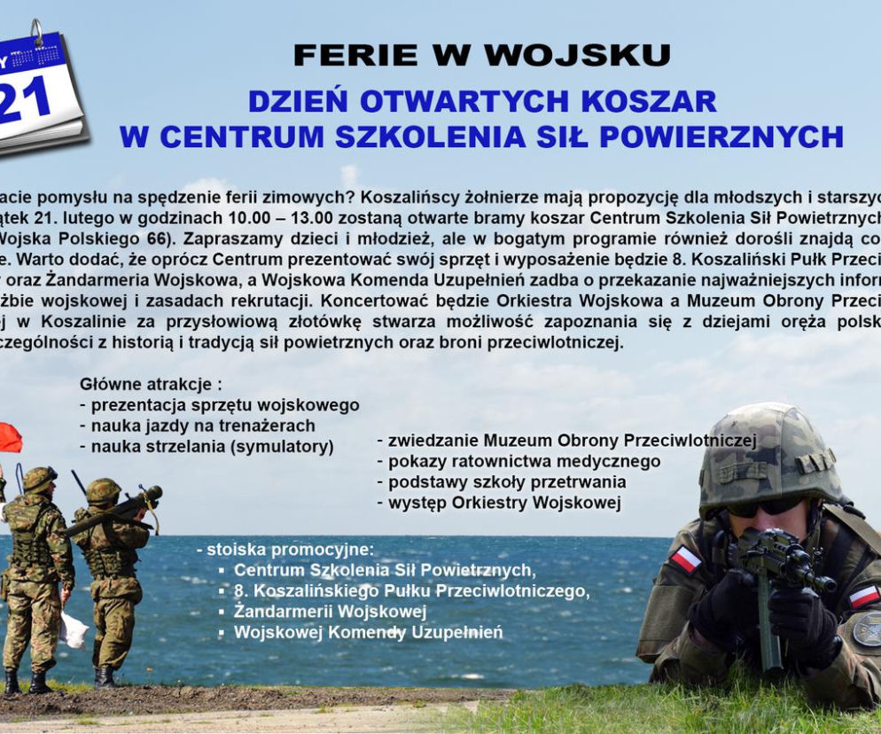 Dzień otwartych koszar w Centrum Szkolenia Sił Powietrznych