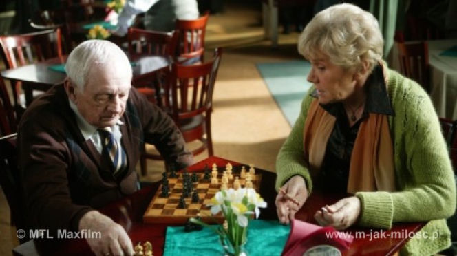 M jak miłość. Barbara (Teresa Lipowska) , Lucjan (Witold Pyrkosz) Mostowiakowie
