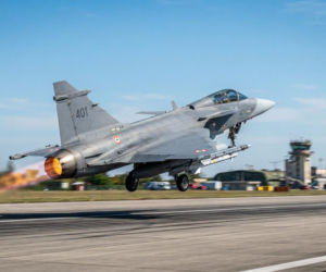 Gripen z Antidotum Airshow spłonął po lądowaniu