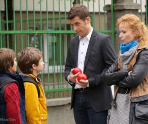 M jak miłość: Ewa (Dominika Kluźniak), Marek (Kacper Kuszewski), Mateusz (Krystian Domagała), Antek (Jakub Jankiewicz) 