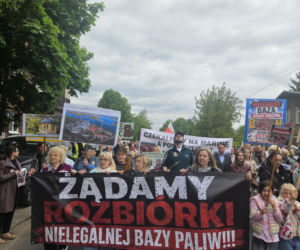 Protest w Szczecinie Podjuchach