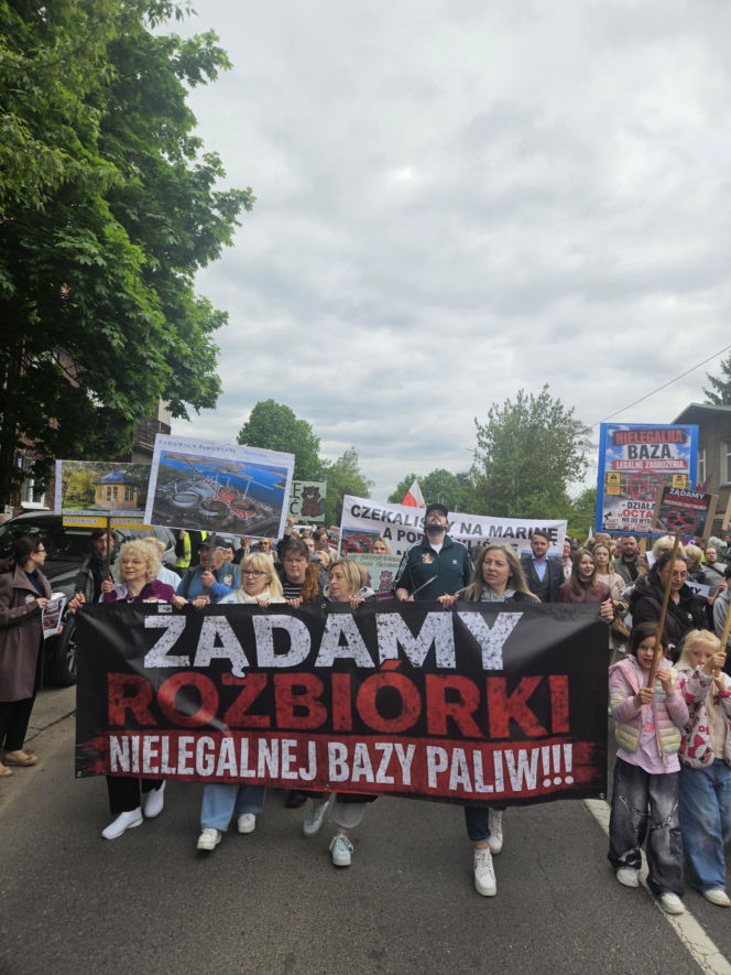 Protest w Szczecinie Podjuchach