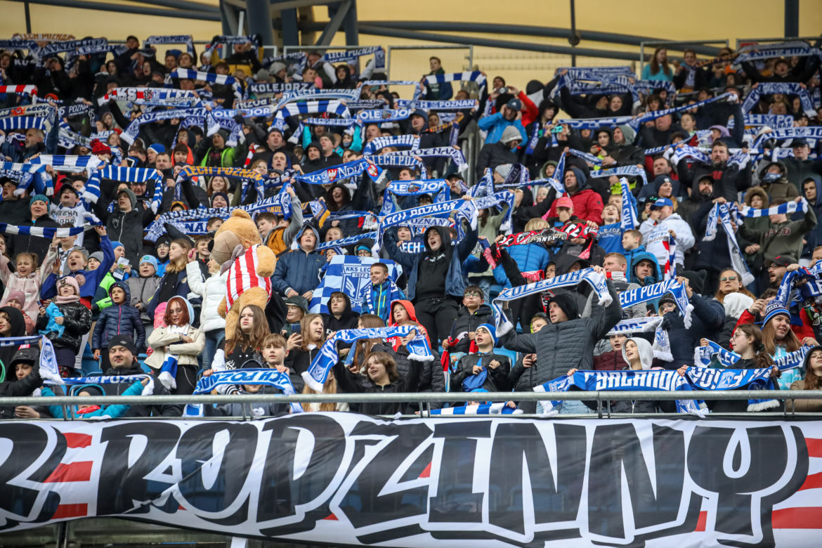 Lech Poznań - Cracovia. Tak bawili się kibice przy Bułgarskiej
