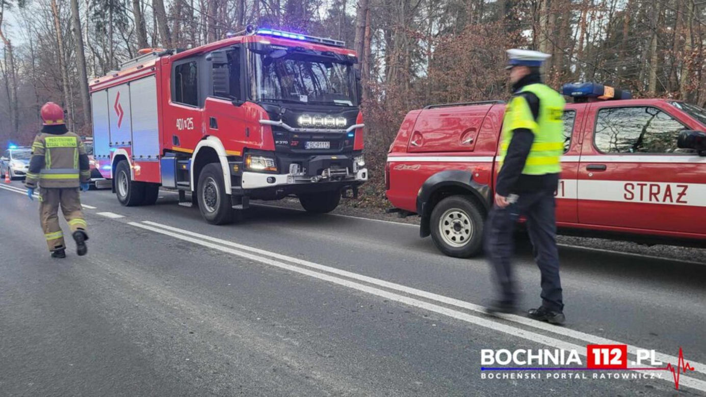 Poważny wypadek autobusu zastępczego transportu kolejowego