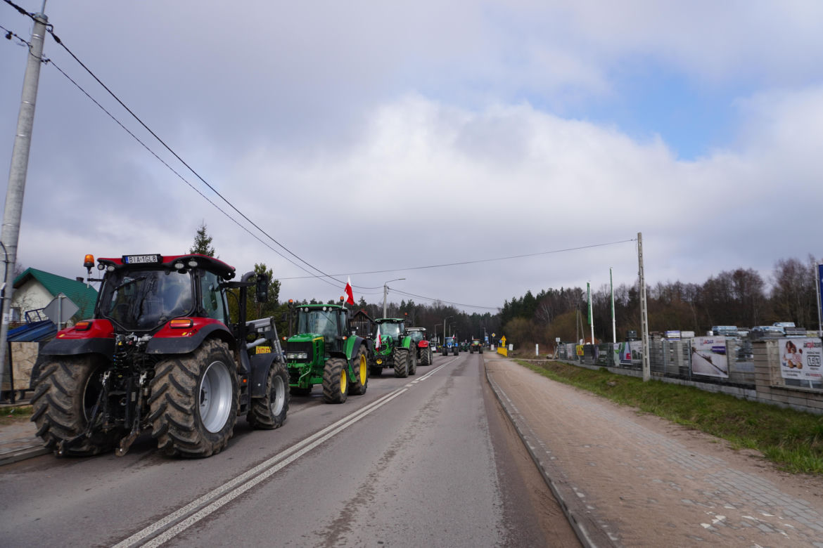 Protest rolników wokół Białegostoku - 20 marca 2024