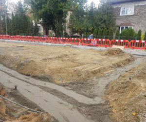 Budowa węzła Łękno - październik 2019