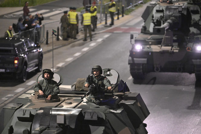 Nocna próba defilady wojskowej w Warszawie 2