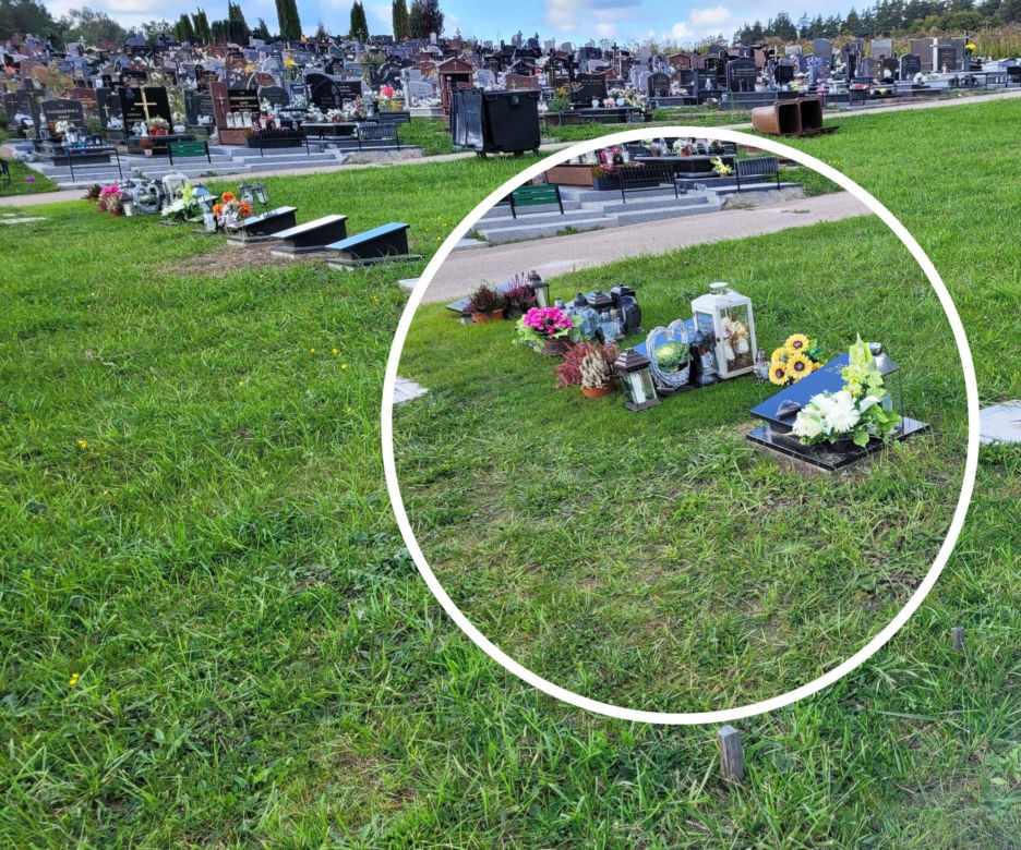 Tak wygląda „amerykański” cmentarz w Dywitach.