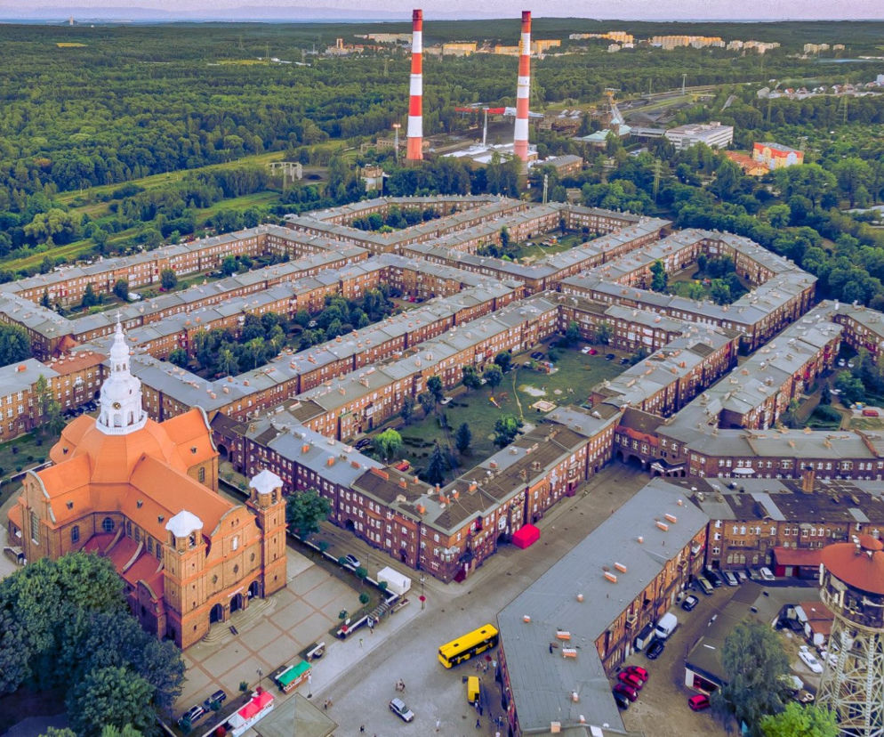 Urokliwy Nikiszowiec z lotu ptaka! [ZDJĘCIE DNIA]