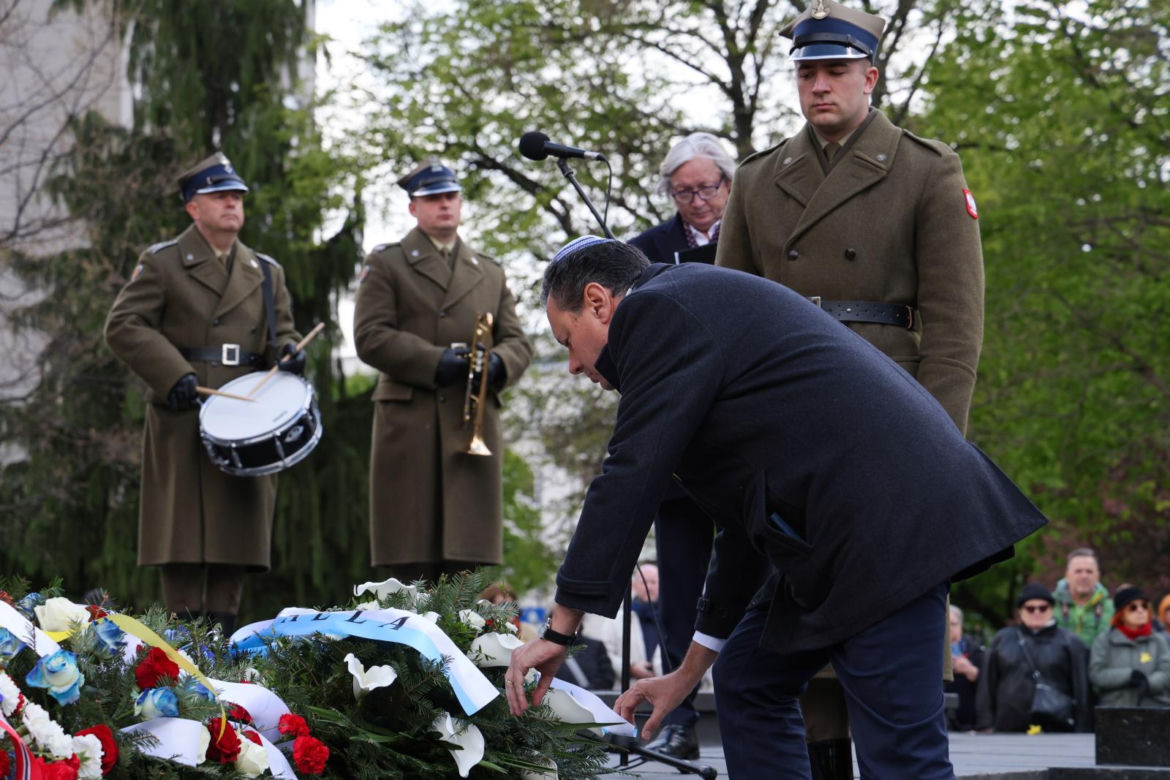 Oficjalne uroczystości z okazji 81. rocznicy wybuchu powstania w getcie warszawskim