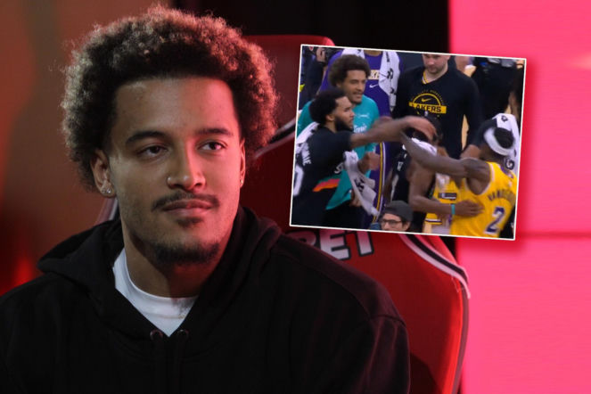 Jeremy Sochan uderzony po meczu NBA. Wszystko złapały kamery, tylko się śmiał