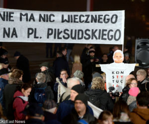 Odsłonięcie pomnika Lecha Kaczyńskiego w Warszawie