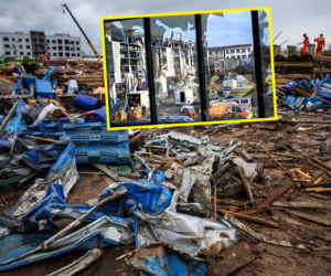 Tornado wyssało mężczyznę z mieszkania na 12. piętrze. Razem z nim meble!
