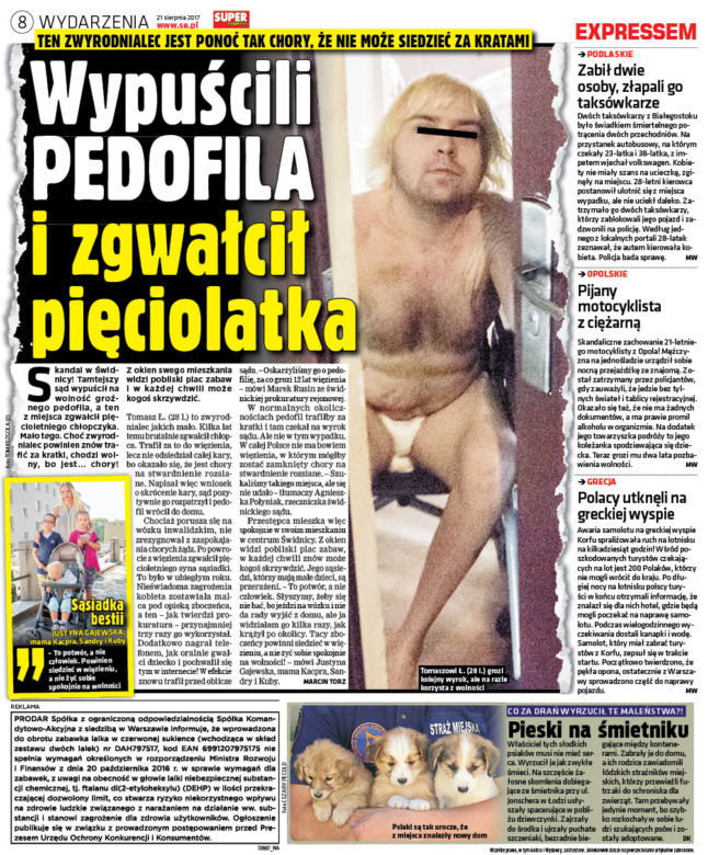 Pedofil wreszcie trafi za kratki