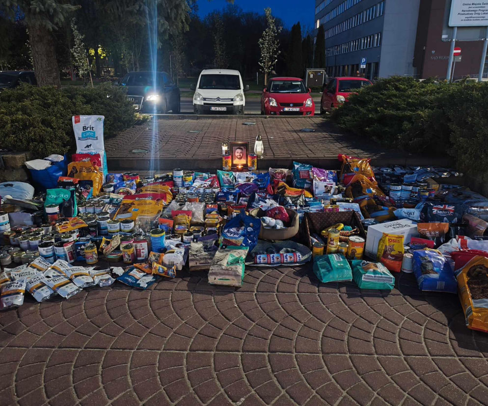 1,5 tony karmy dla zwierząt ku pamięci Łukasza Litewki