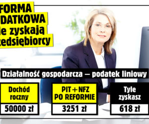 FB SG Reforma podatkowa - tabela - podatek liniowy
