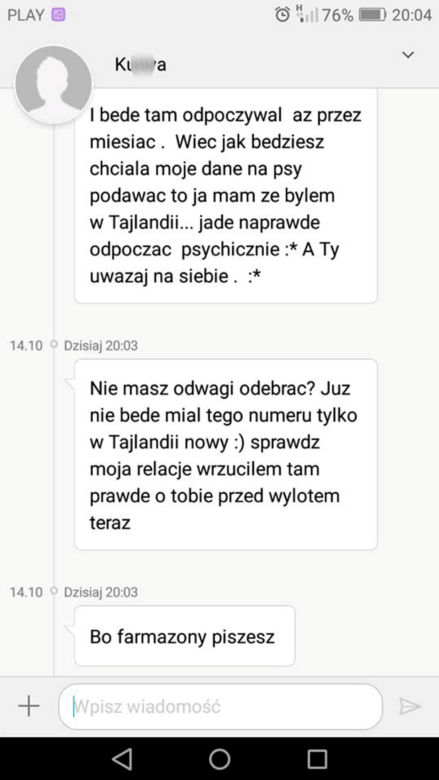 Nękana kobieta
