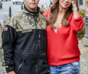 Edyta Górniak z synem Allanem w 2018 roku