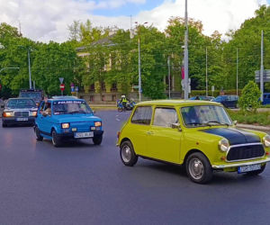 Parada zabytkowych pojazdów w Szczecinie