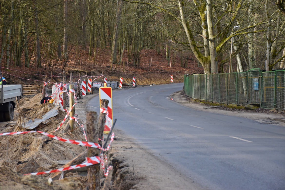 Budowa węzła Głębokie - marzec 2021