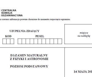 fizyka dodatkowe - arkusze maturalne