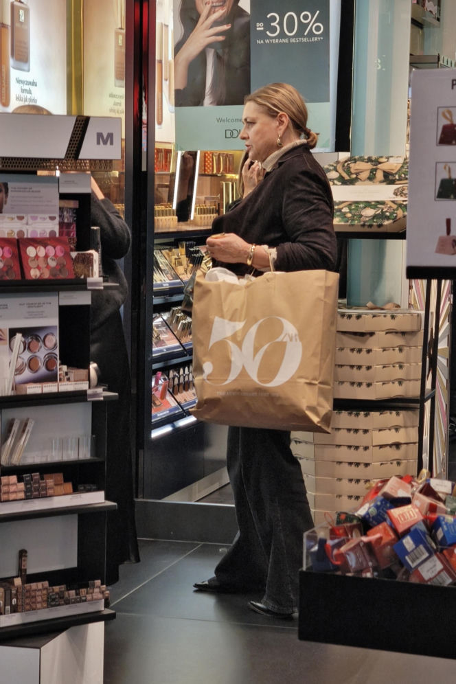 Małgorzata Ostrowska-Królikowska na zakupach