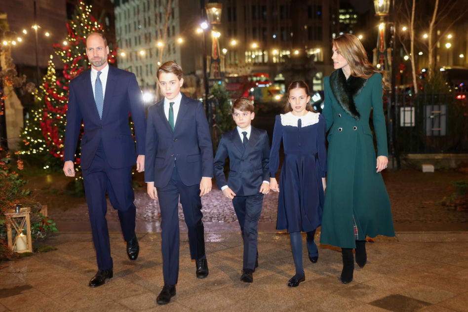 Kate i William z dziećmi na świątecznym koncercie