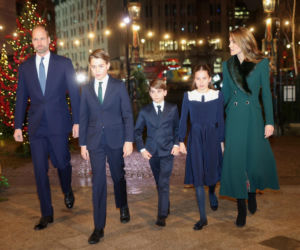 Kate i William z dziećmi na świątecznym koncercie