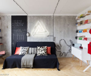 Farba tablicowa styl industrialny