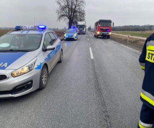 Bus zderzył się z ciężarówką na DK 25 pod Koninem! Troje dzieci trafiło do szpitala [ZDJĘCIA]