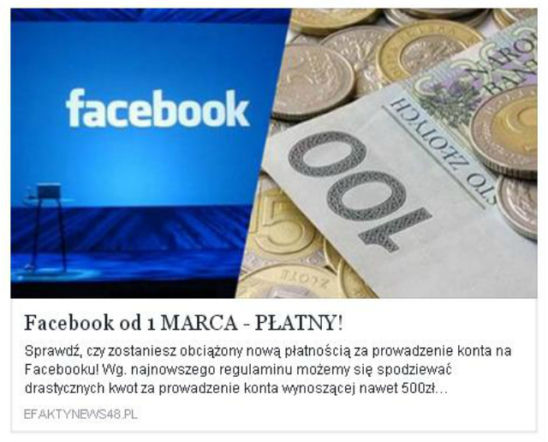 Facebook płatny?
