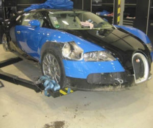 Rozbite Bugatti Veyron