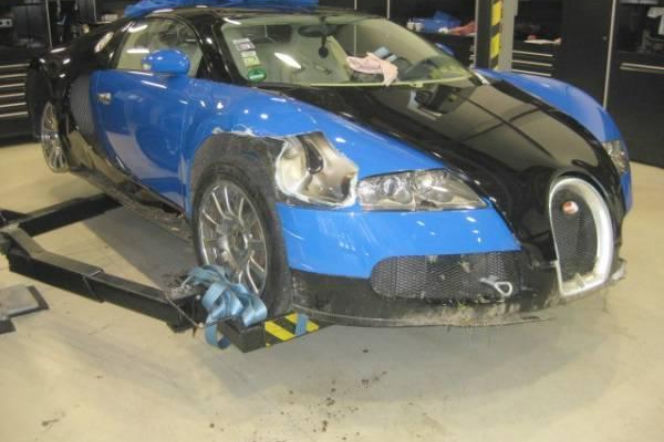 Rozbite Bugatti Veyron