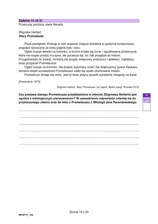 Matura 2025: polski. Arkusze CKE i odpowiedzi. Poziom podstawowy [Formuła 2023] 5.05.2025