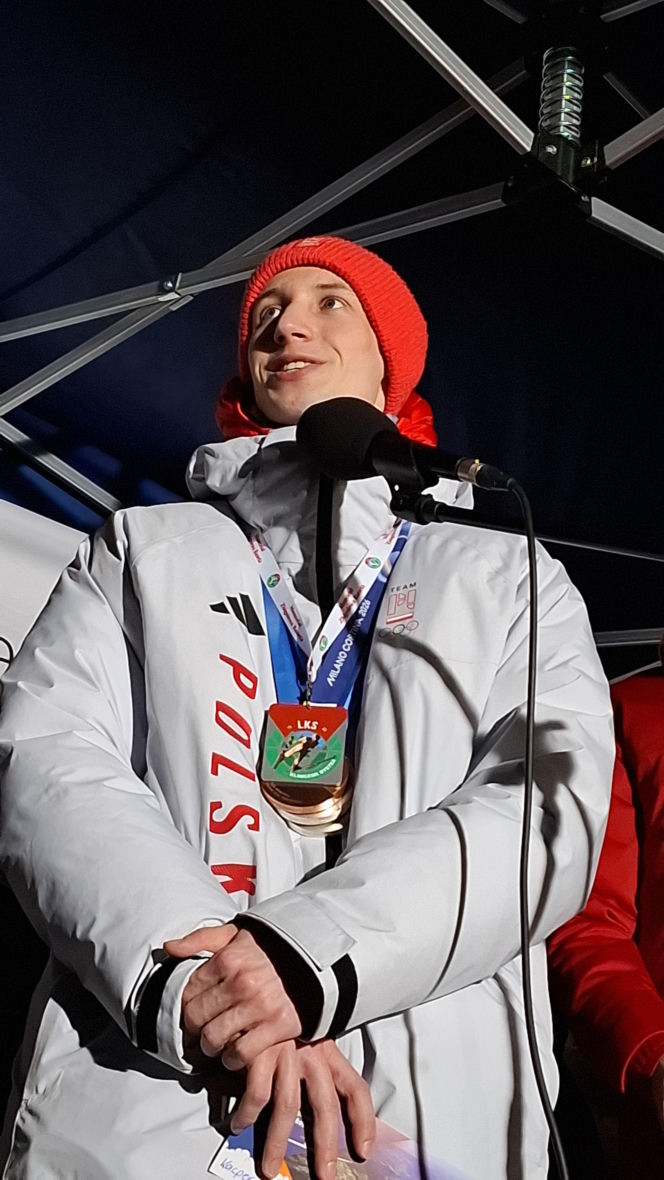 Powitanie Kacpra Tomasiaka w Bystrej 18.02.2026